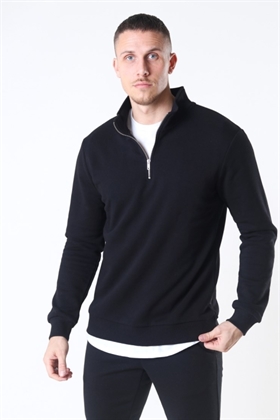 Only & Sons Ceres Half Zip Black