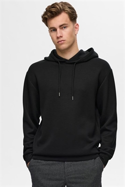 Selected Emanuel Hoodie Black