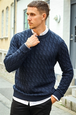 Only & Sons Kicker Cable Knit Dk. N